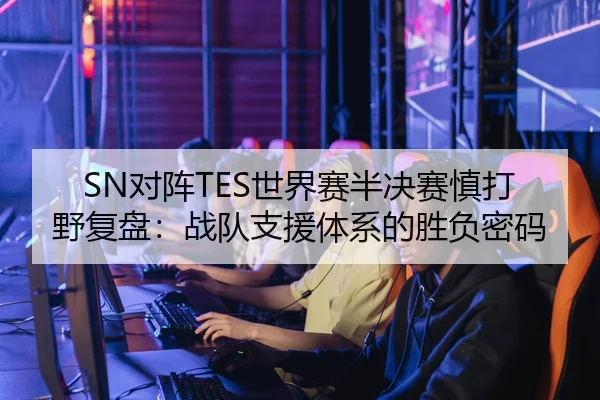 SN对阵TES世界赛半决赛慎打野复盘：战队支援体系的胜负密码